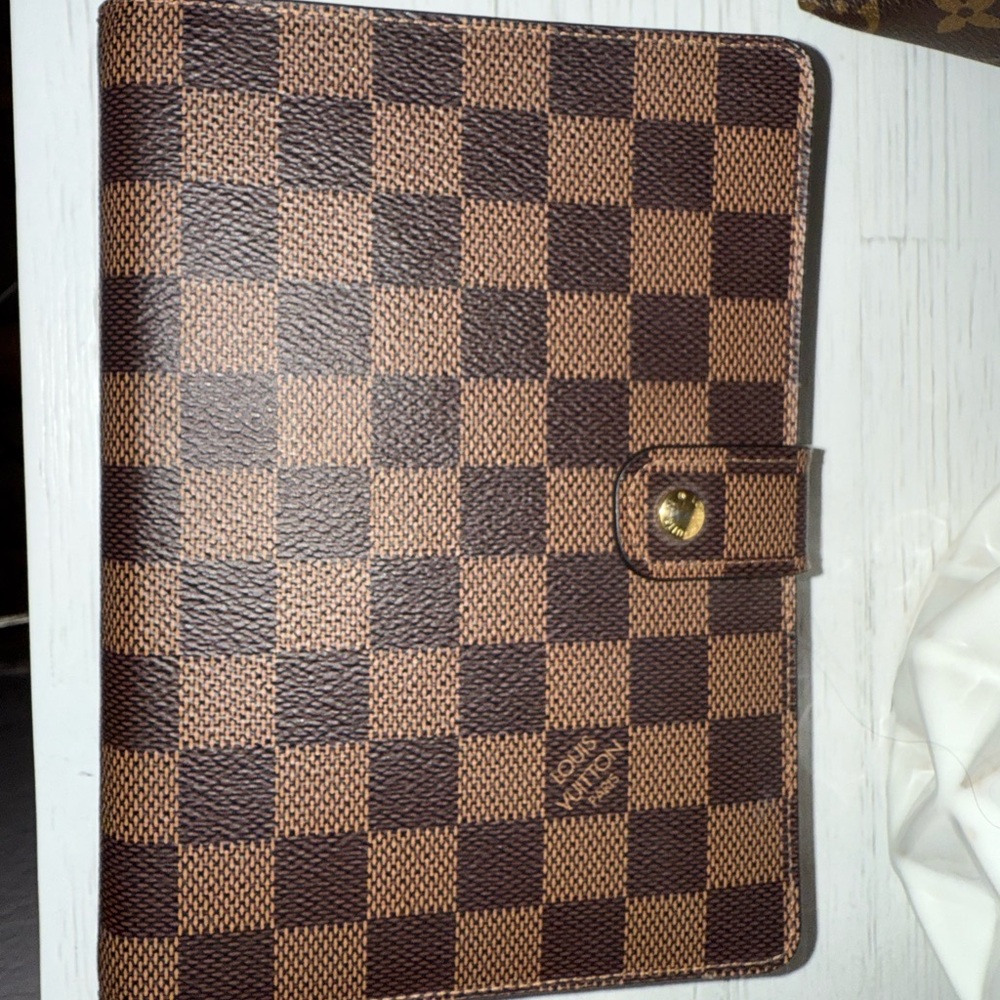 Louis Vuitton Brown Checkered MM Agenda